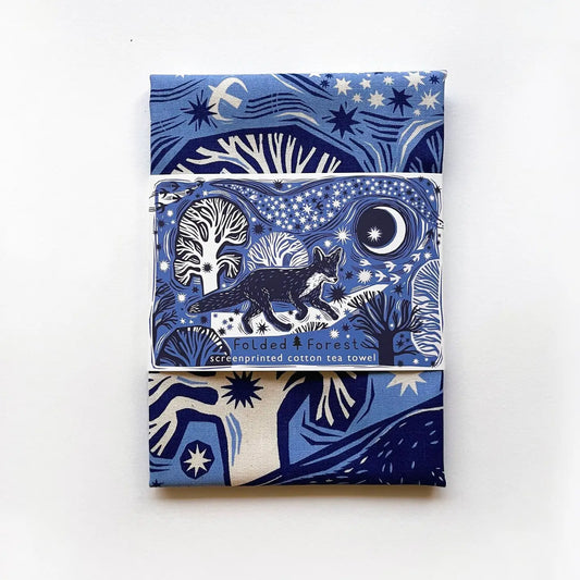 Midnight Fox | Cotton Tea Towel