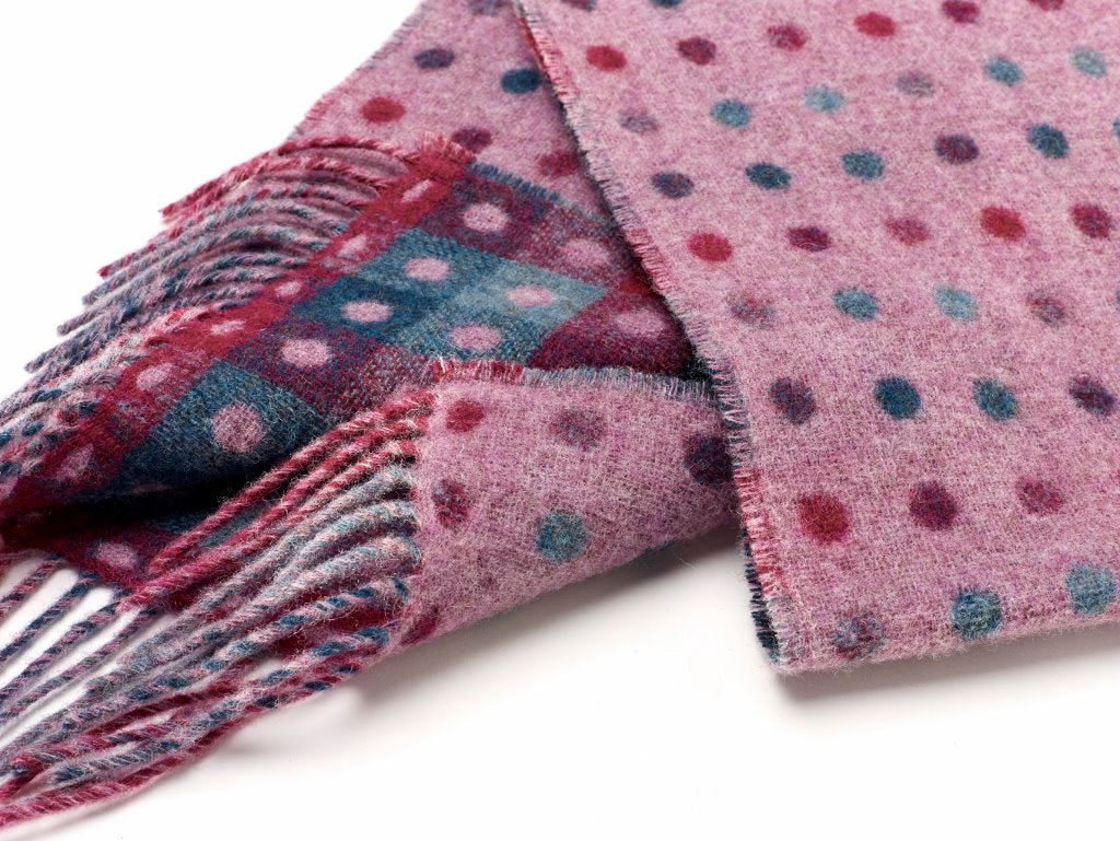 Bronte Moon | Spot Check Scarf Lilac Multi - Warm Gift Shop