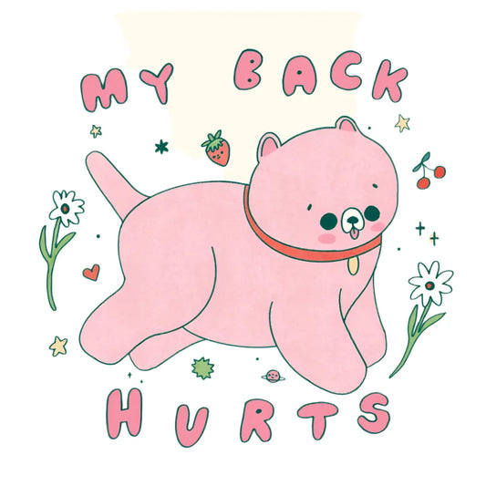 My Back Hurts Sticker