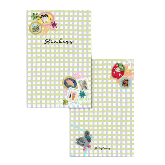 Gingham Sticker Keeper Book