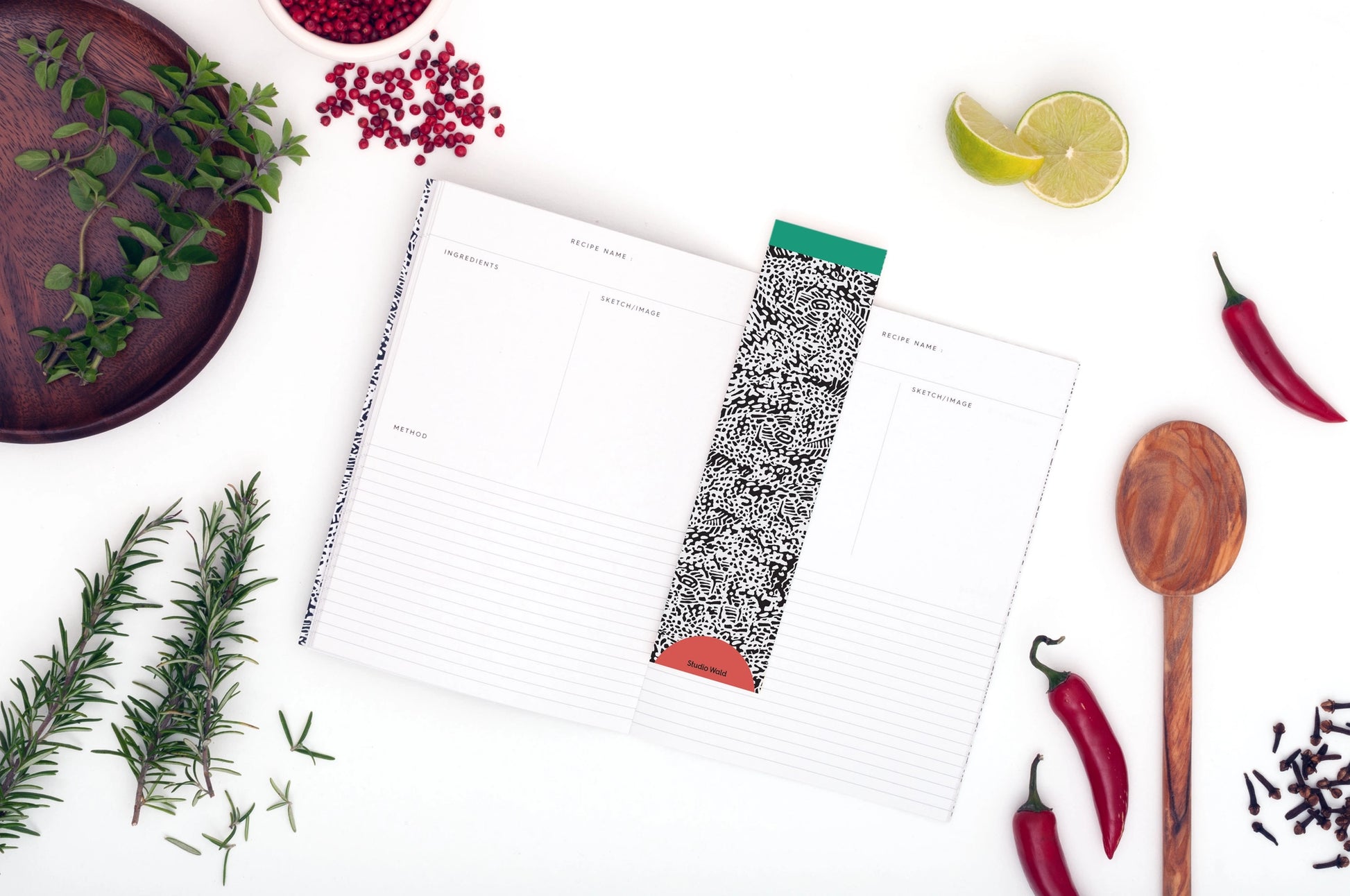 Recipe Journal | Black + White - Warm Gift Shop