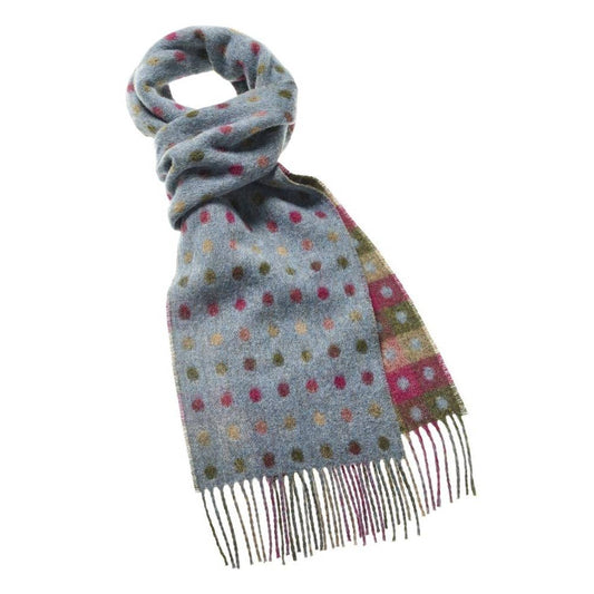 Bronte Moon | Spot Check Scarf Teal Multi - Warm Gift Shop