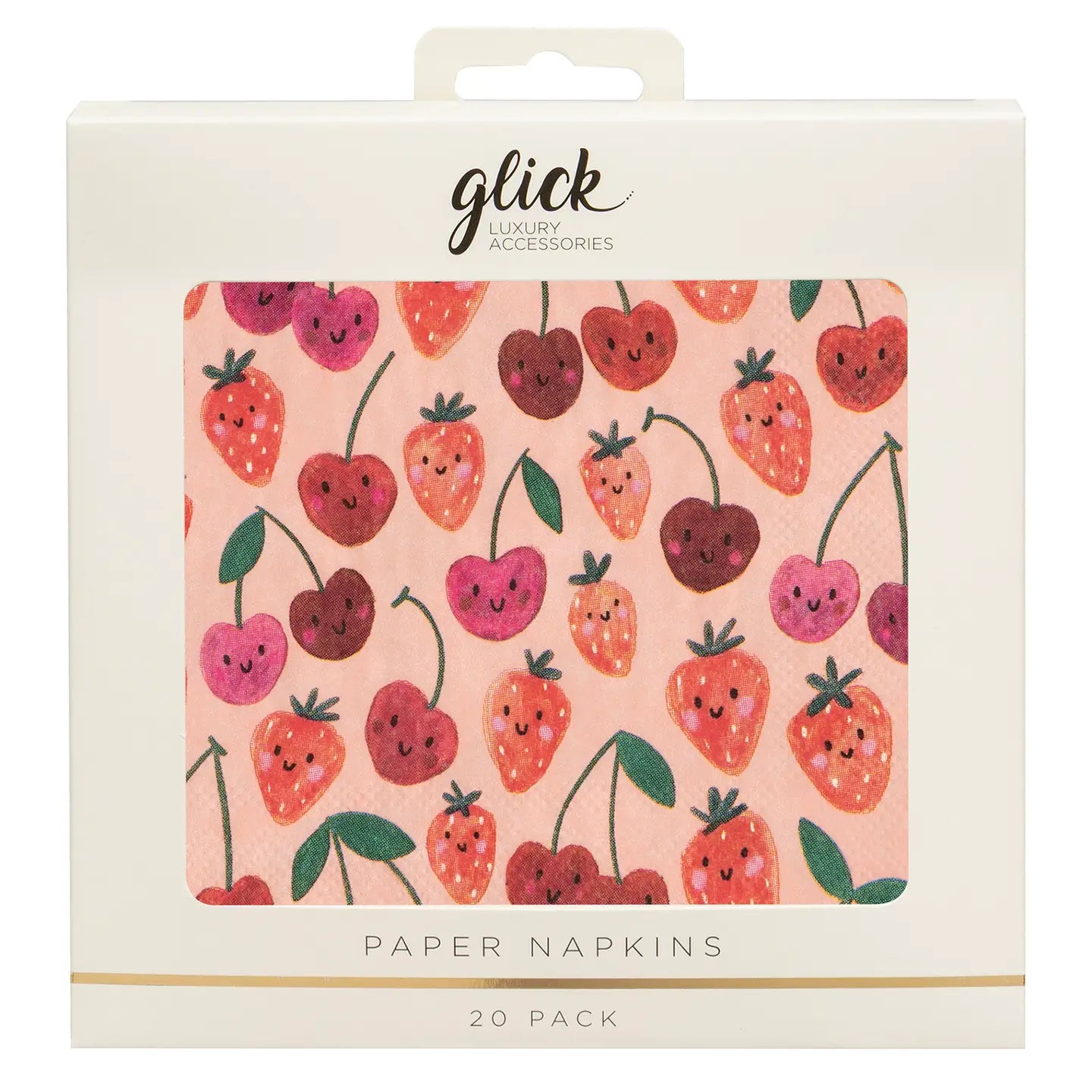 Paper Napkins | Cherry + Strawberry