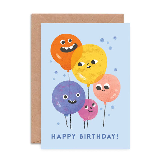 Balloon Faces | Birthday Card