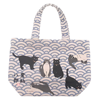 Mini Tote Bag | Cats + Waves