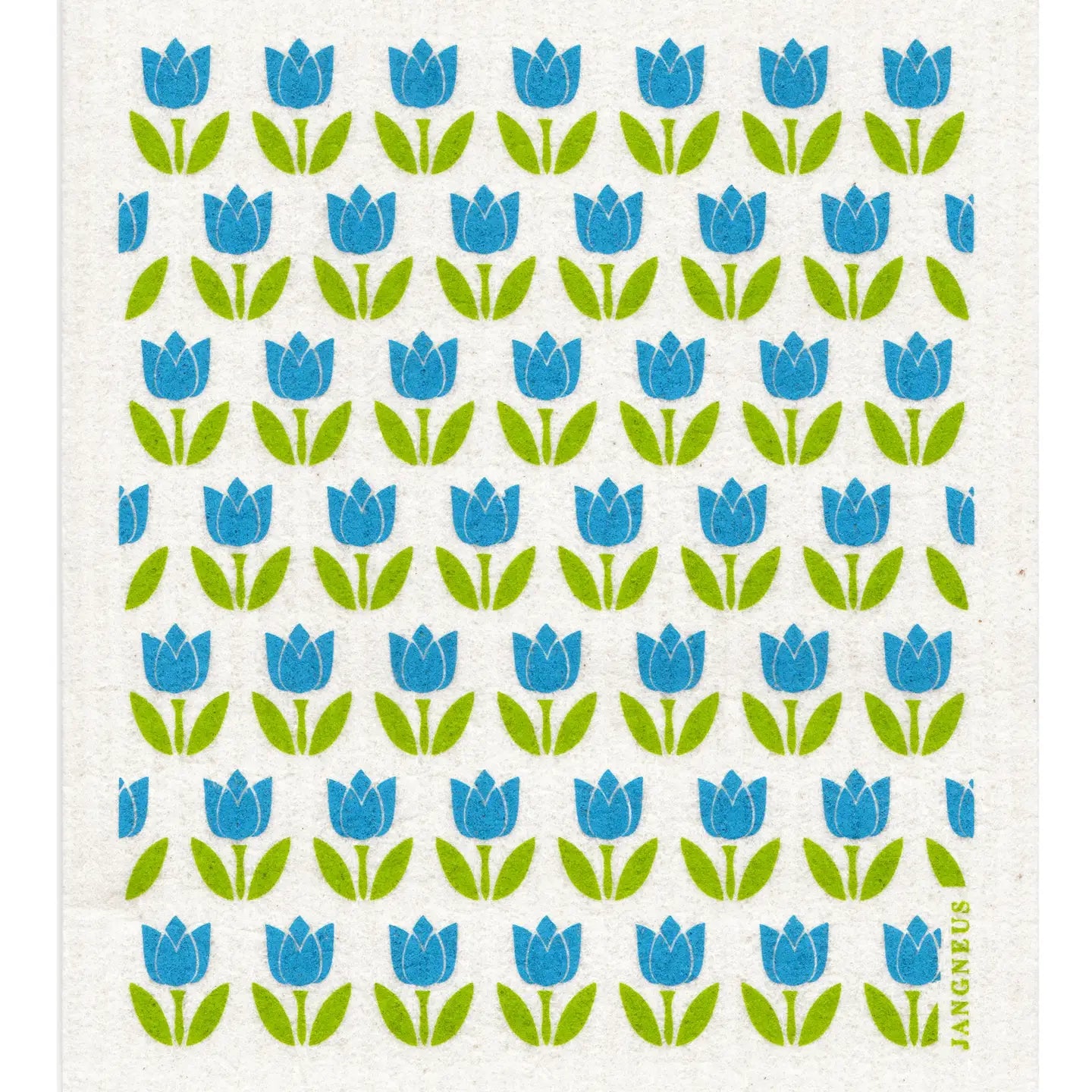 Swedish Dishcloth | Tiny Turquoise Tulips