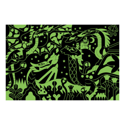 Dragons 100 piece glow in the dark puzzle