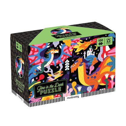 Dragons 100 piece glow in the dark puzzle