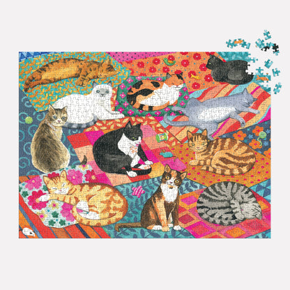 Lounging Cats 1000 piece Puzzle