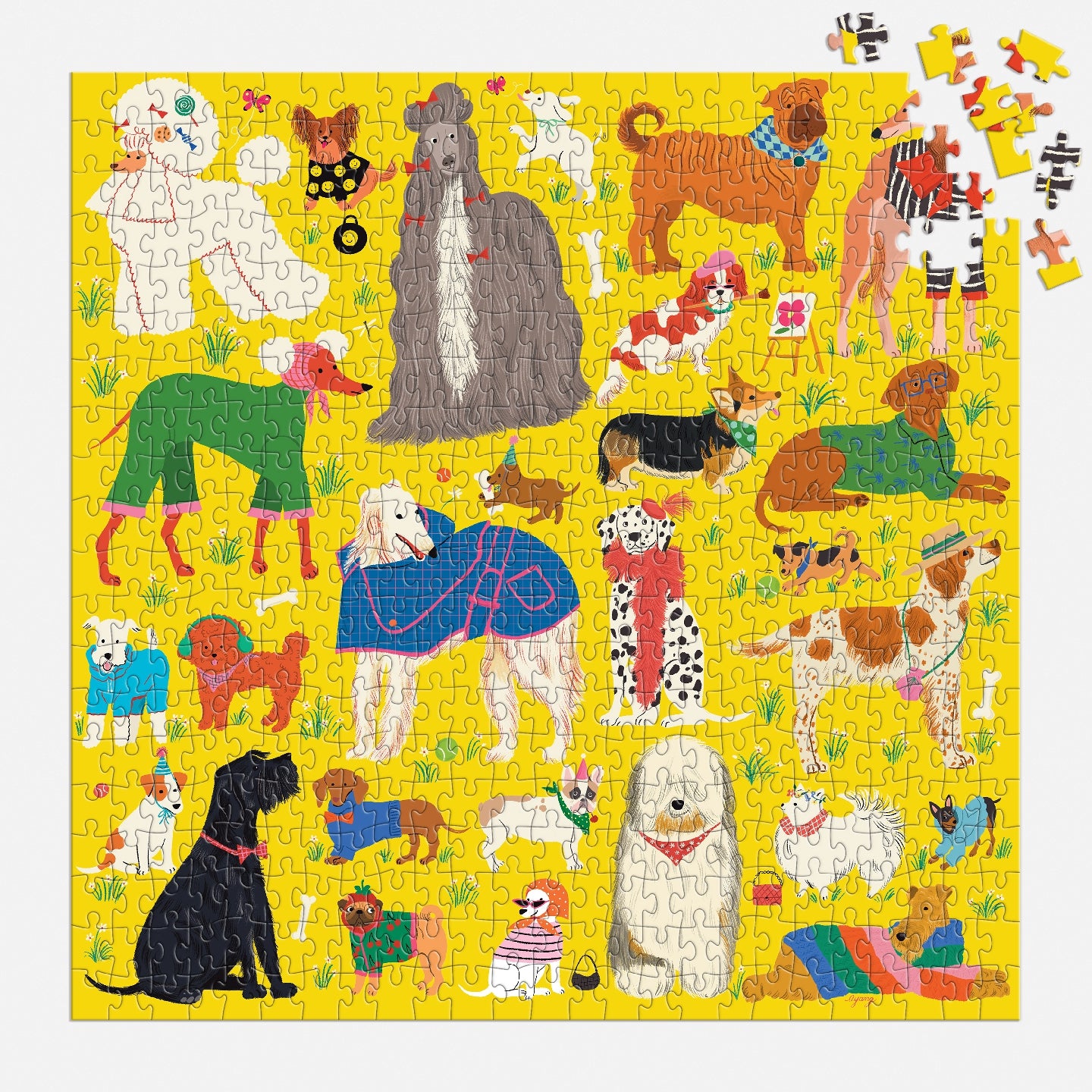 Fashionable Dogs 500 piece Puzzle