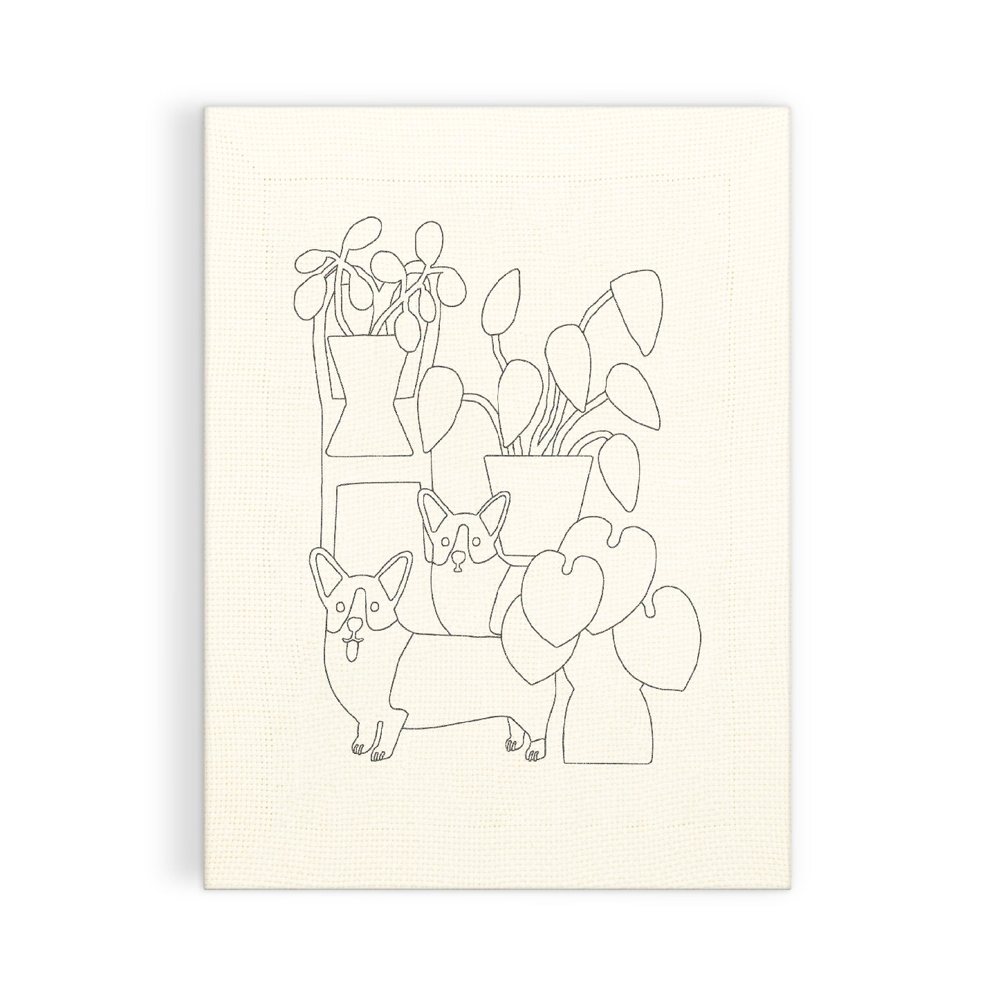 Punch Needle Kit | Corgi Friends