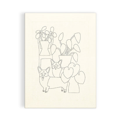 Punch Needle Kit | Corgi Friends