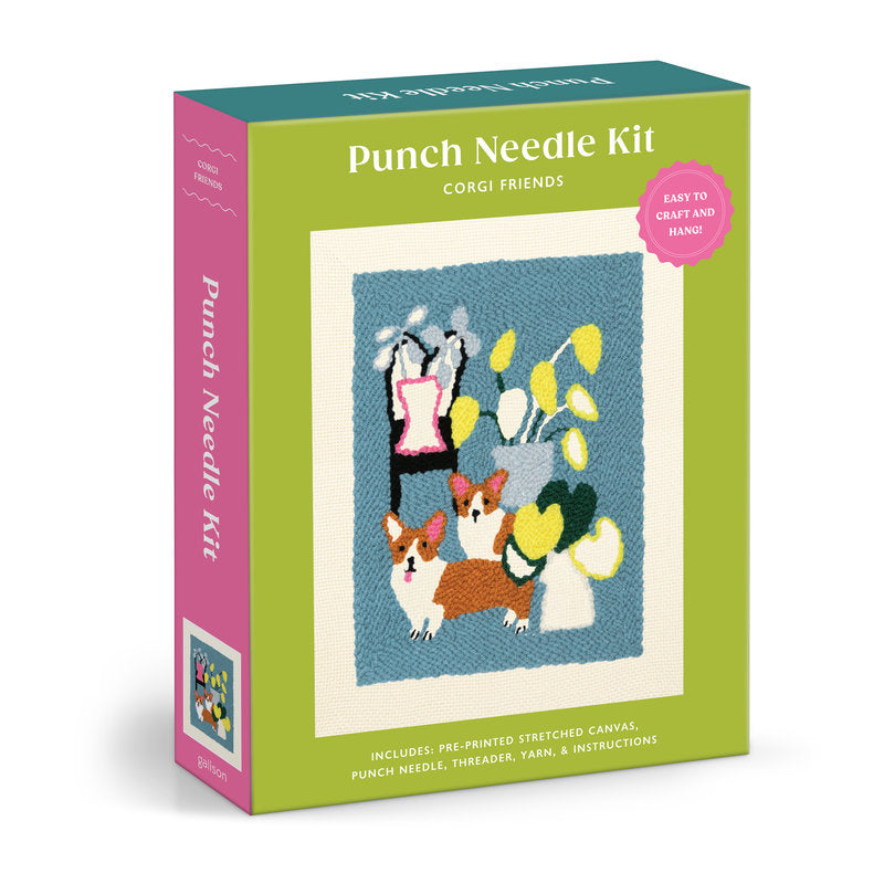 Punch Needle Kit | Corgi Friends