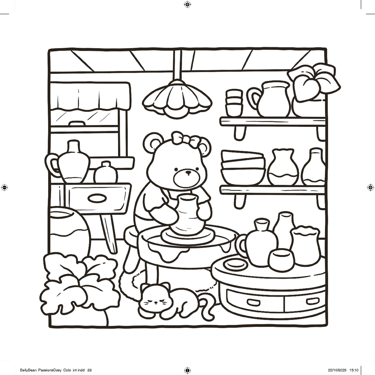 Cozy Crafty Colouring Book