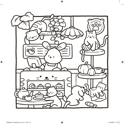 Cozy Cafe Colouring Book
