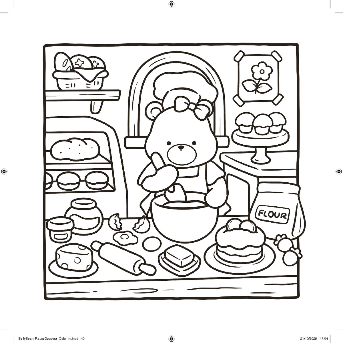 Cozy Cafe Colouring Book