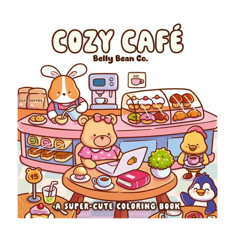 Cozy Cafe Colouring Book