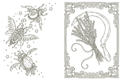 Tales from the Witch's Cottage Colouring Book