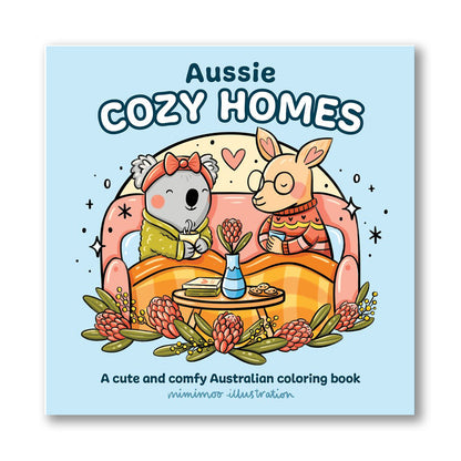 Aussie Cozy Homes Colouring Book