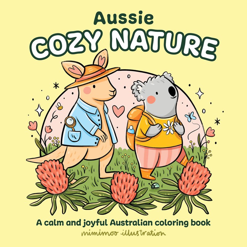 Aussie Cozy Nature Colouring Book - Warm Gift Shop