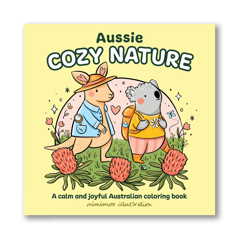 Aussie Cozy Nature Colouring Book