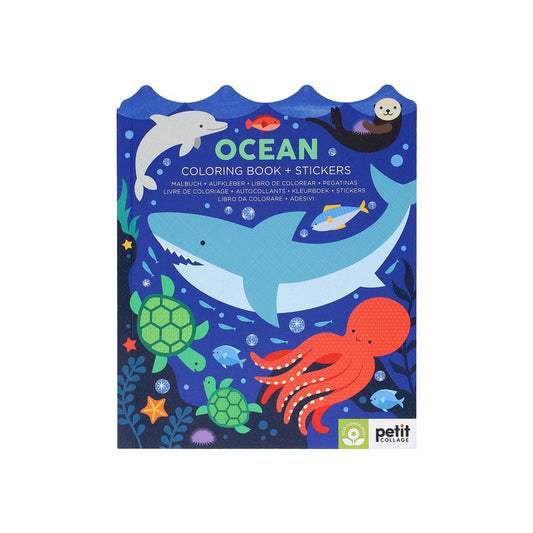 Colouring + Sticker Book | Ocean