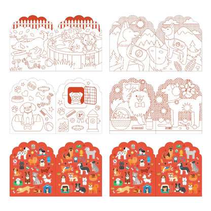 Colouring + Sticker Book | Dogs - Warm Gift Shop