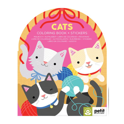 Colouring + Sticker Book | Cats