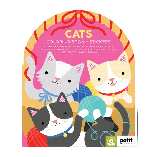 Colouring + Sticker Book | Cats