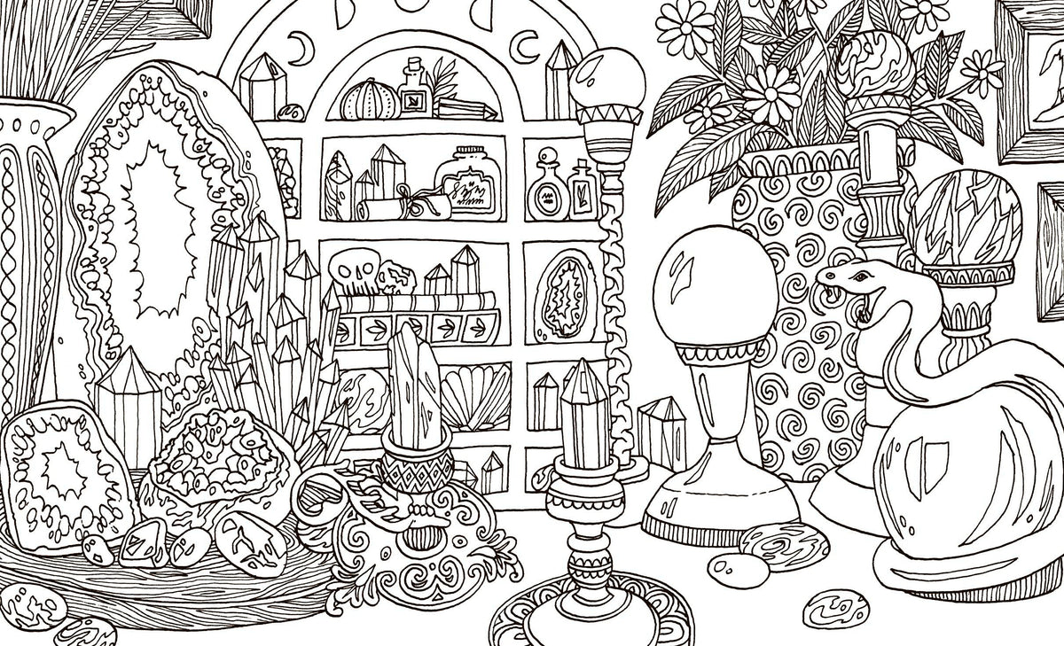Into the Coven Colouring Book