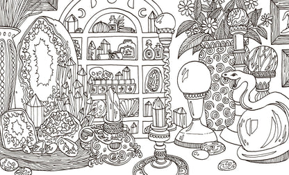 Into the Coven Colouring Book