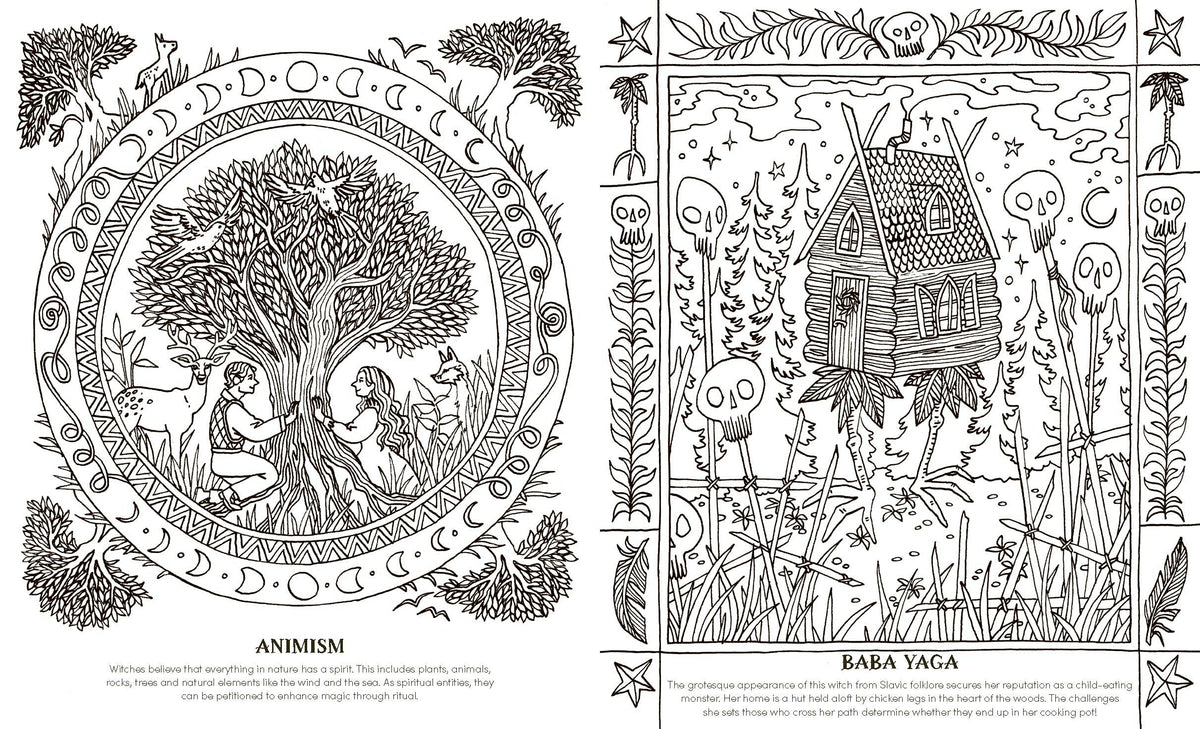 Into the Coven Colouring Book