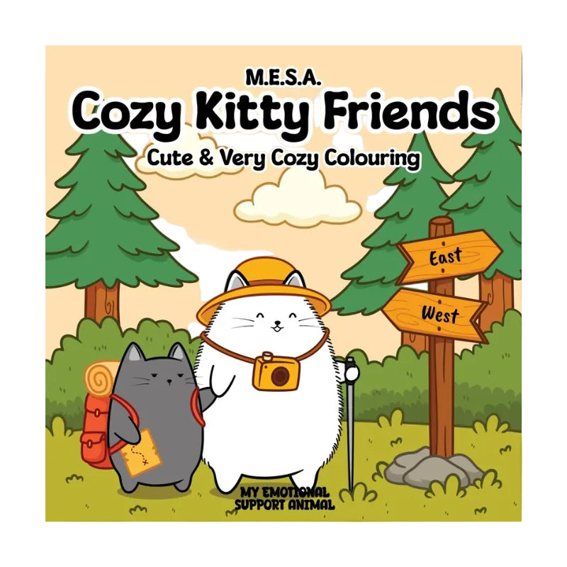 Cozy Kitty Friends Colouring Book