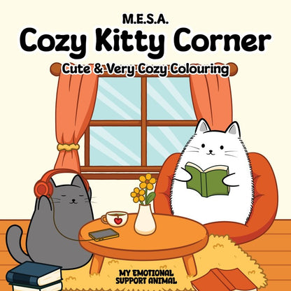 Cozy Kitty Corner Colouring Book