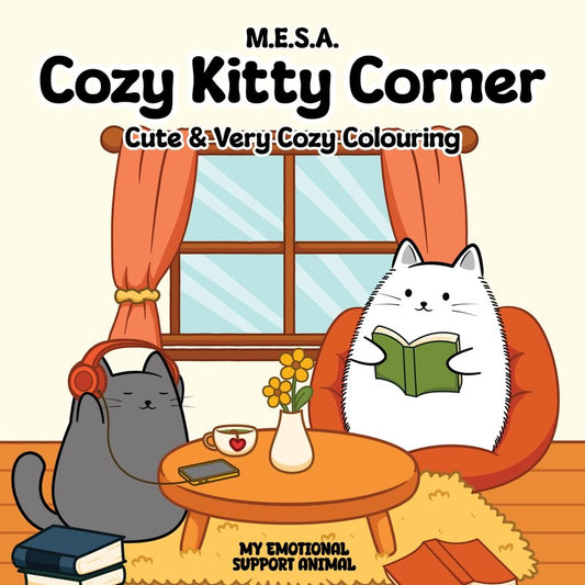 Cozy Kitty Corner Colouring Book