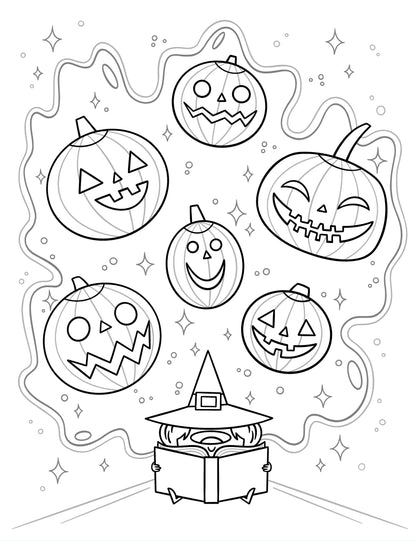 Hazy Dell Halloween Tea Colouring Book