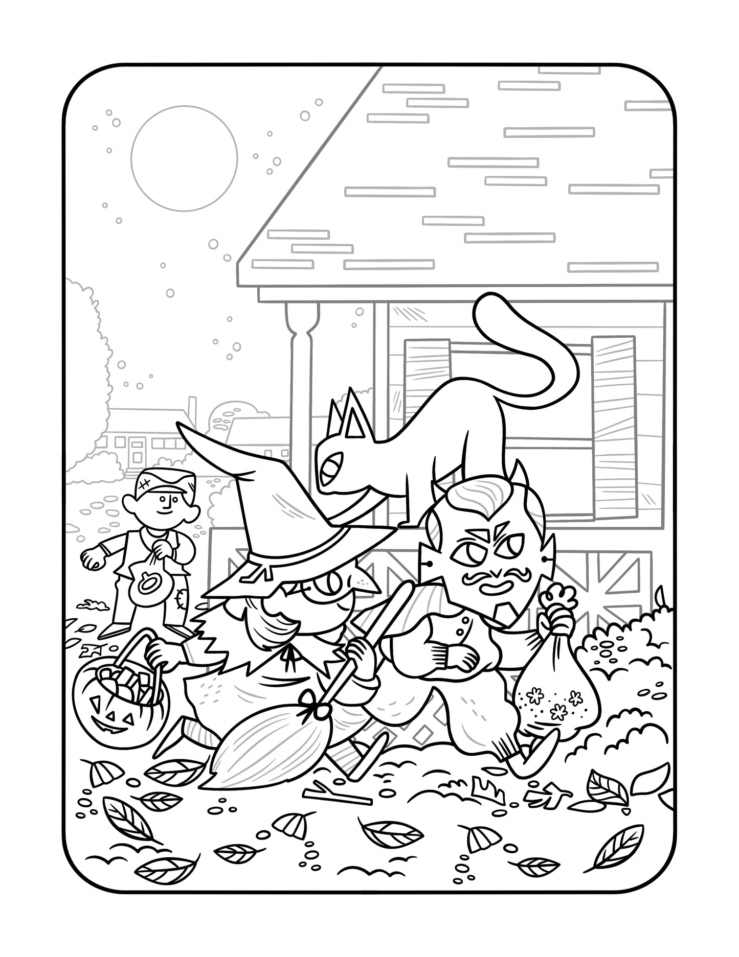 Hazy Dell Halloween Tea Colouring Book