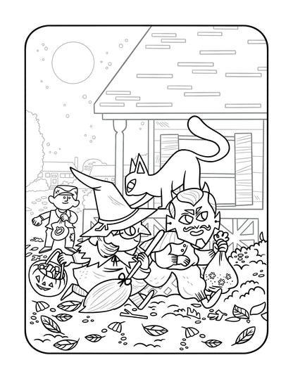 Hazy Dell Halloween Tea Colouring Book