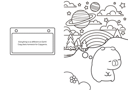 Capybara Zen Colouring Book