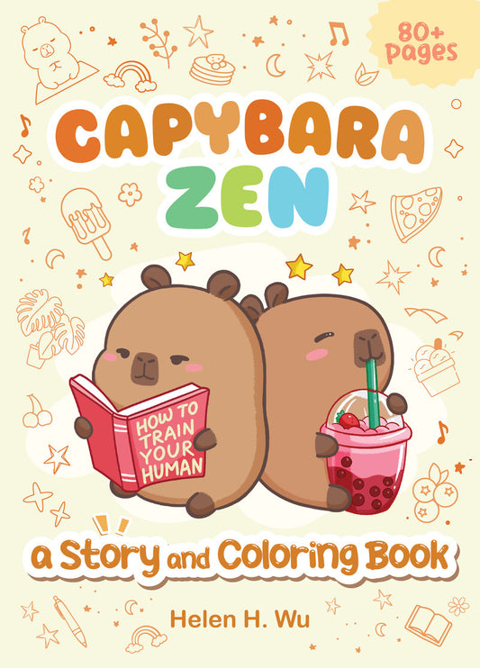 Capybara Zen Colouring Book