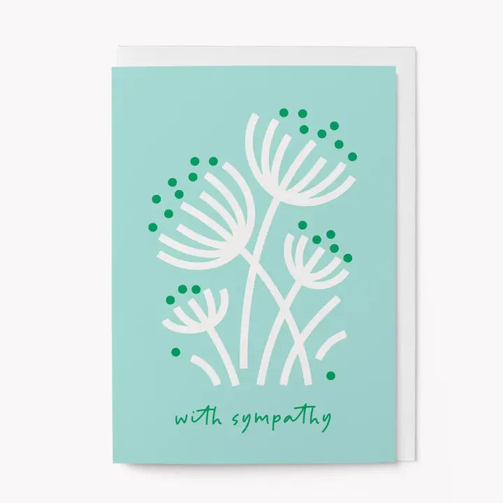 Green Floral | Sympathy Card