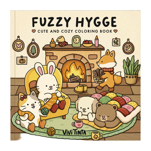 Fuzzy Hygge Colouring Book