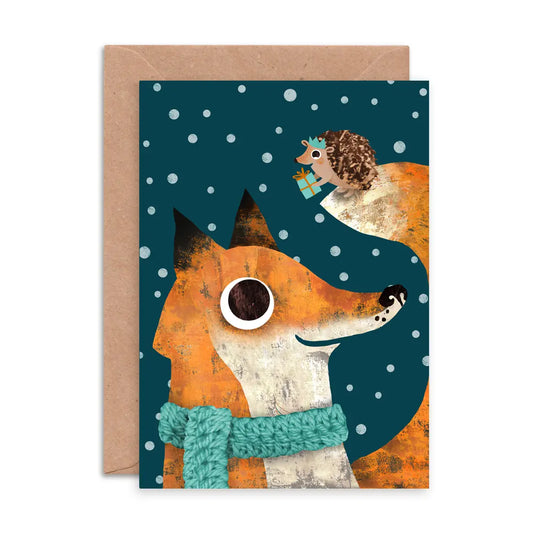 Fox + Hedgehog | Christmas Card