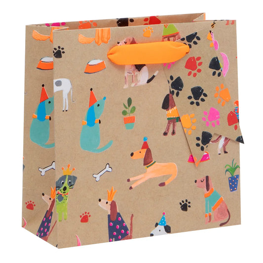 Gift Bag Small | Kraft Dogs