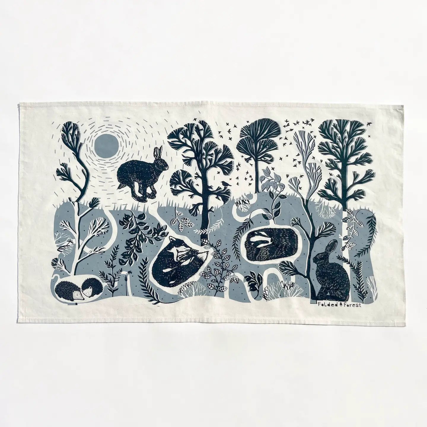 Leaping Hare | Cotton Tea Towel
