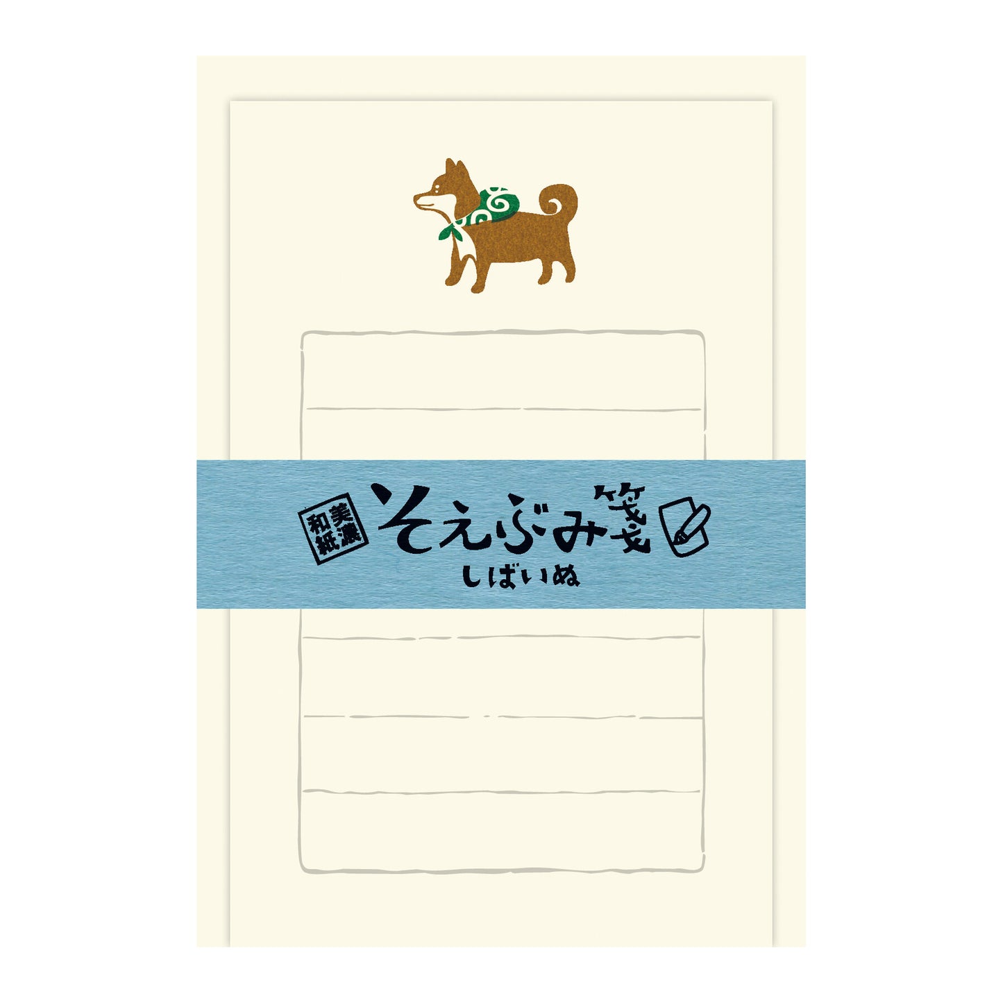 Mini Letter Set  | Shiba Inu with Bandana