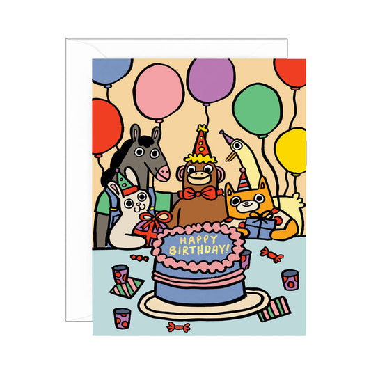 Happy Birthday Party | Birthday Card - Warm Gift Shop