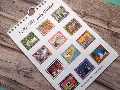 I Like Cats 2026 Calendar