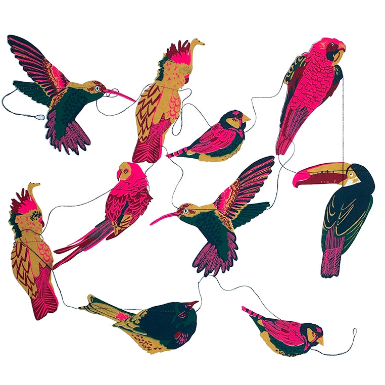 Sewn Garland | Tropical Birds