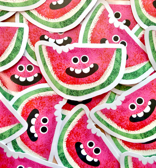 Watermelon Face Sticker